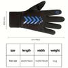 1 Pair of Waterproof and Cold Resistant Gloves with Anti Slip Touch Screen Function, Very Suitable for Outdoor Activities