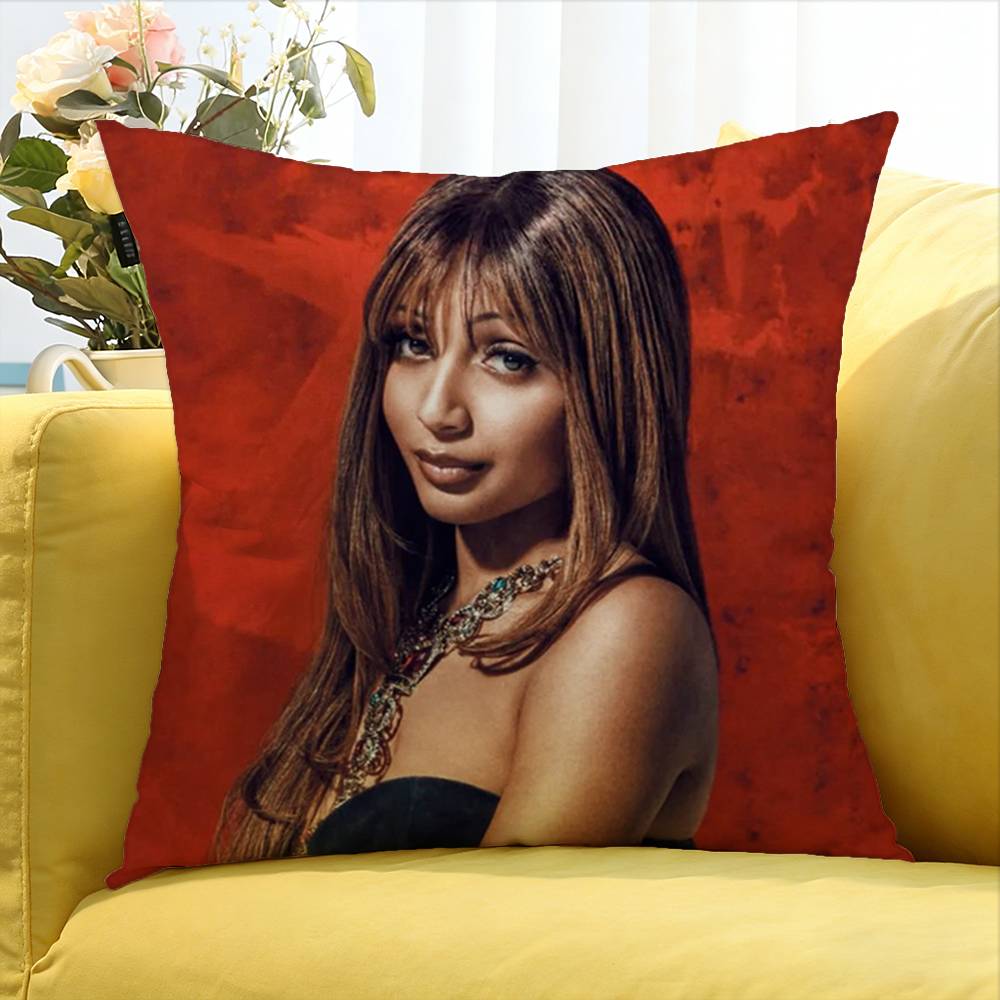Singer Pink P-Pantheress Album Various Sizes Square Pillow Case For Car Home Bedchamber Decor
