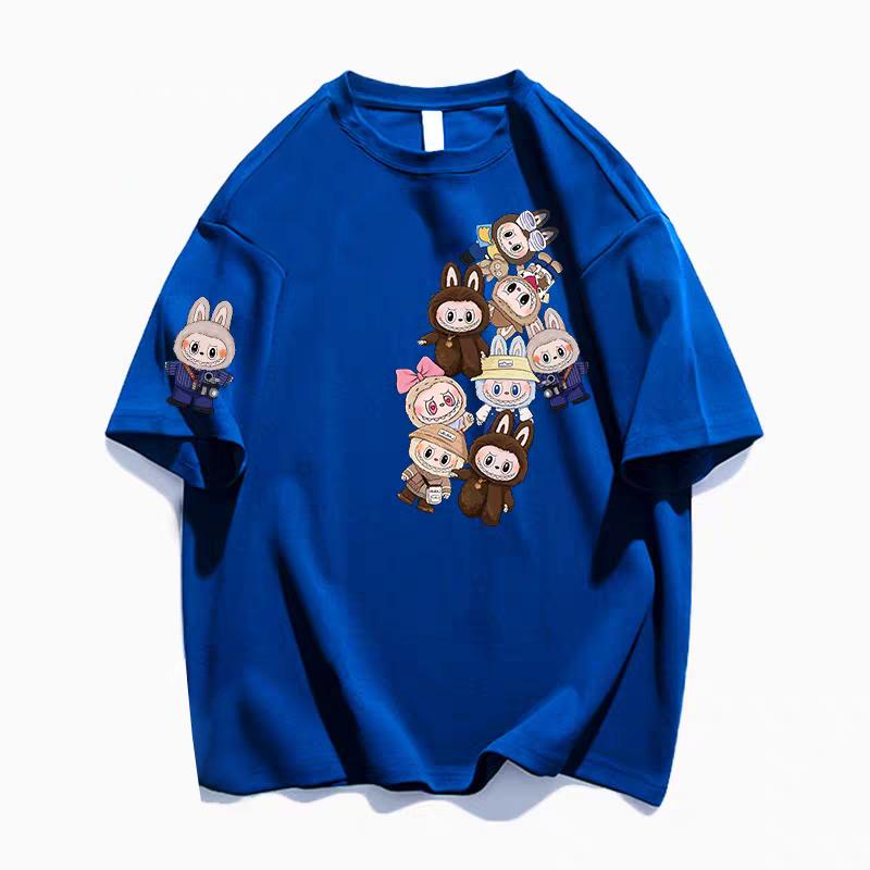 Kreslené tričko LABUBU 3D potisk pánské dámské s krátkým rukávem unisex univerzální ležérní trendy oblečení dárek