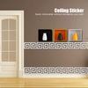 10Pcs 5x5CM   Waist Line Mirror Sticker Modern Acrylic Wall Stickers for Living Room