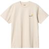 T-shirt Manches Courtes American Script Naturel Homme Streetwear I029956-05-XX