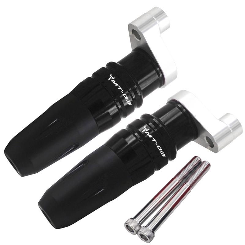 

Мотоцикл с ЧПУ MT-03 MT 03 Аварийные колодки двигателя Выхлопные ползунки Защита корпуса для YAMAHA MT03 MT25 MT-03 MT-25 MT03 LOGO Black