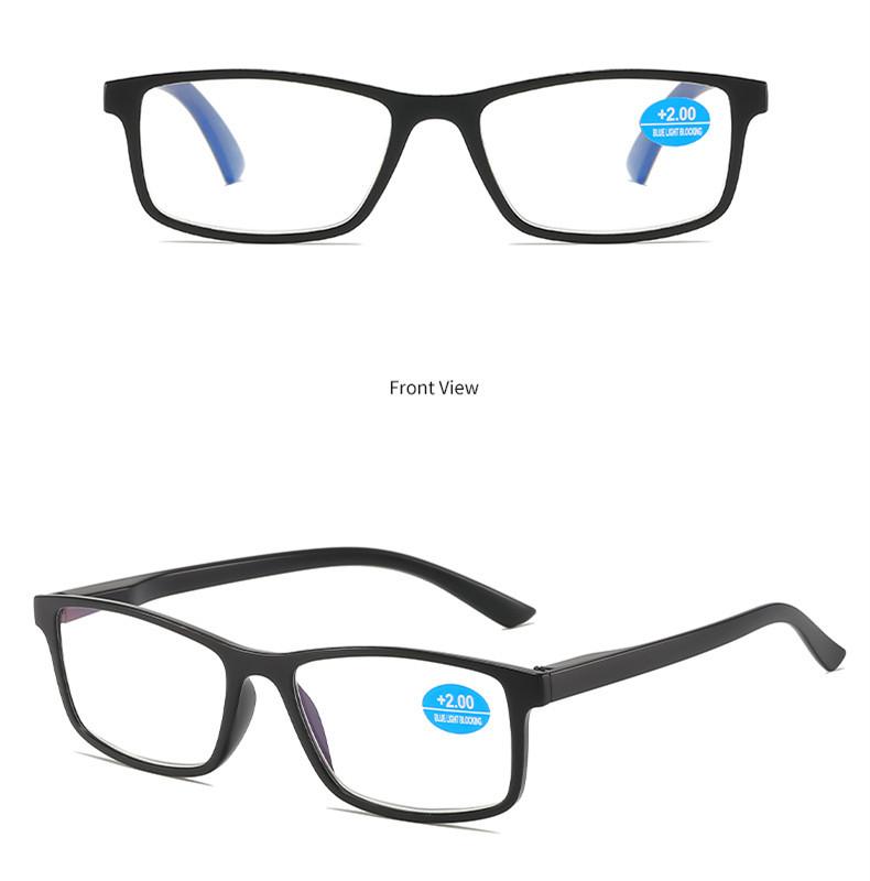 Retro Square Lesebrille Damen Herren Kunststoffbrille Computer Weitsicht Alterssichtigkeit Kleiner Rahmen Lesebrille +1.0 +1.5 +2.0