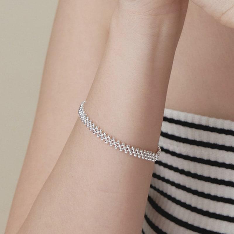 Dmoment (925Silver) Elastic Gleam Bracelet