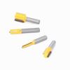 4-Piece Set Woodworking Double-edged Straight Knife Engraving Woodworking Milling Cutter Trimming Machine Cutter Head 8 Handle Head Straight Knife