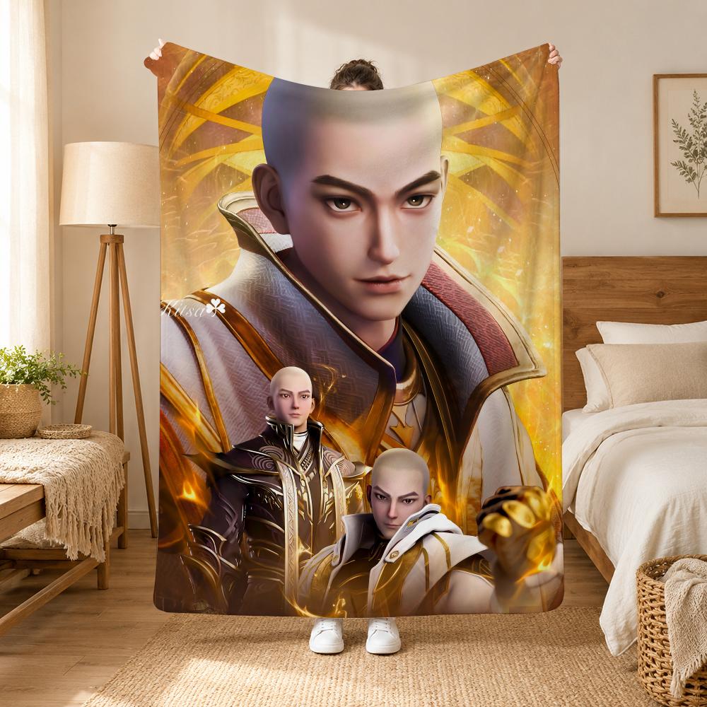 Throne of Seal Anime Throw 240g flannel blanket, suitable for sofas, beds, offices, exquisite gift blankets