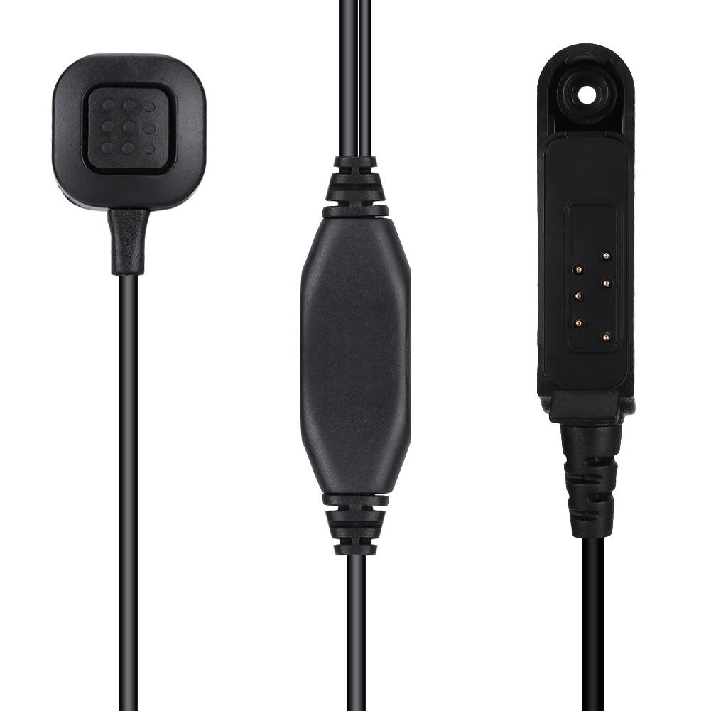 9RPLUS Retractable Throat Control Mic Earphone for UV 9R BF 9700 BF A58 Walkie Talkie