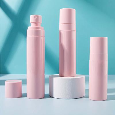 Botella de Spray de Plástico de 60ml 80ml 100ml Atomizador de Niebla Pulverizador Rosa Opaco Botella Recargable de Perfume Contenedor Portátil de Viaje