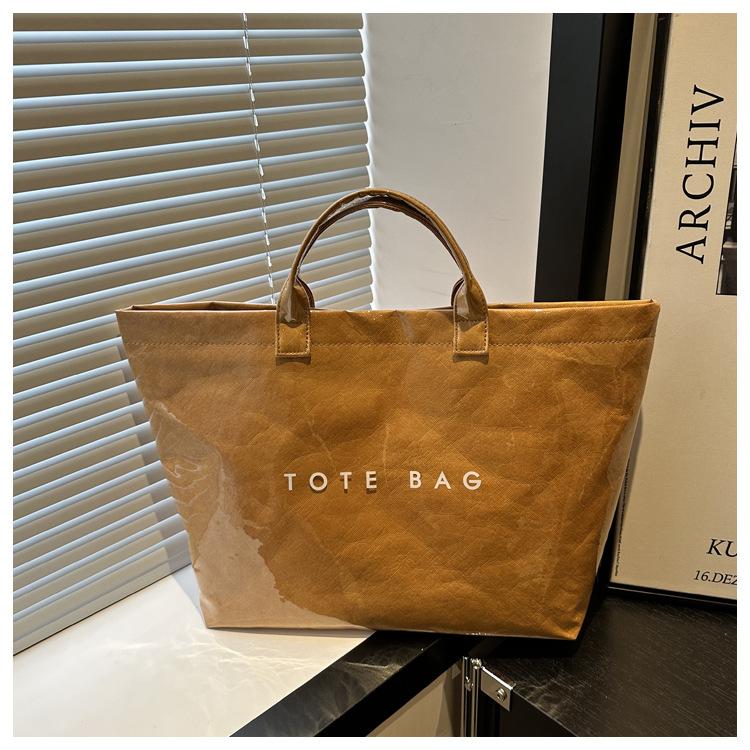 

Премиальные женские сумки Новые портативные атмосферные повседневные сумки-тоут Большой вместимости модные универсальные коричневый