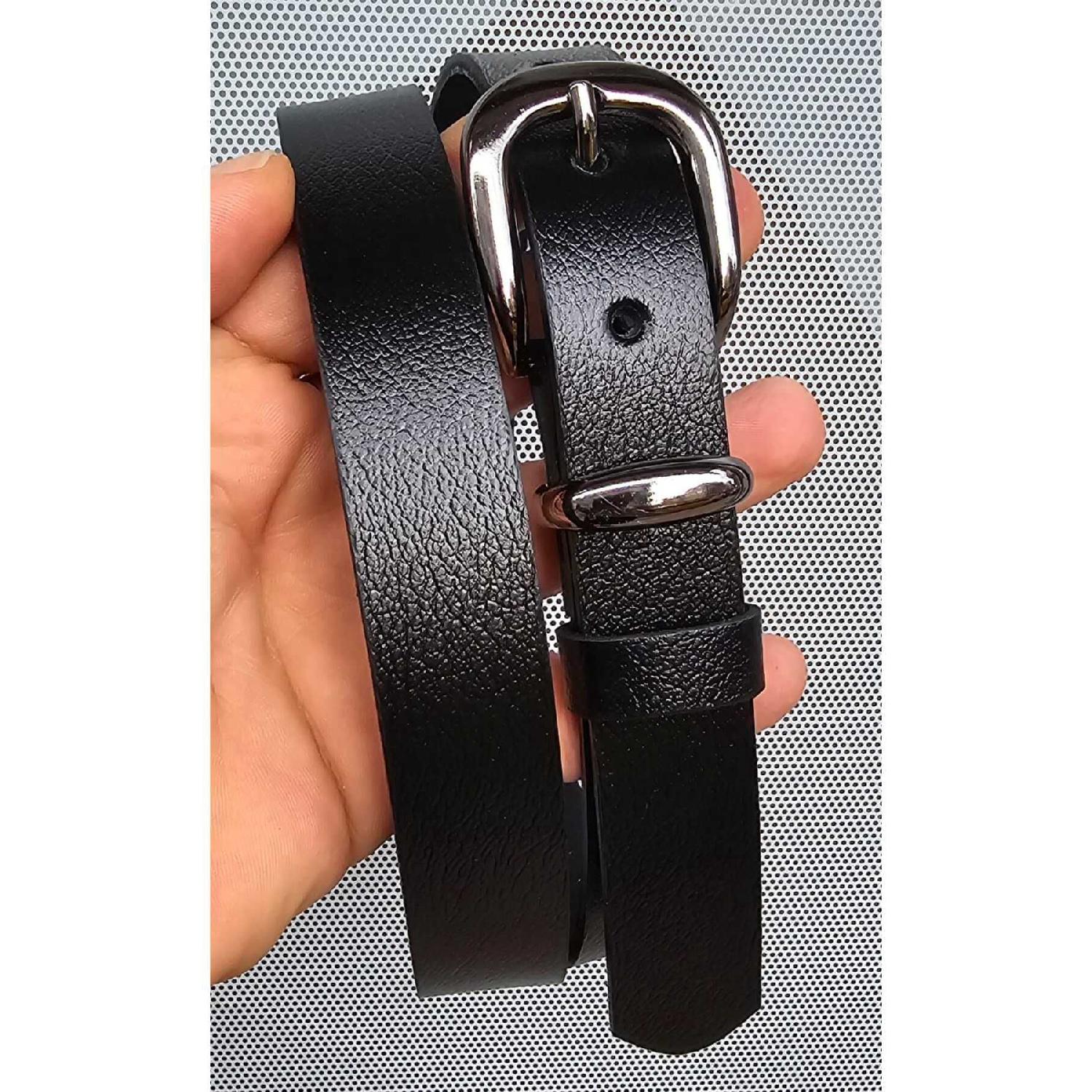 

100% Genuine Leather Black Belt 5XL чёрный