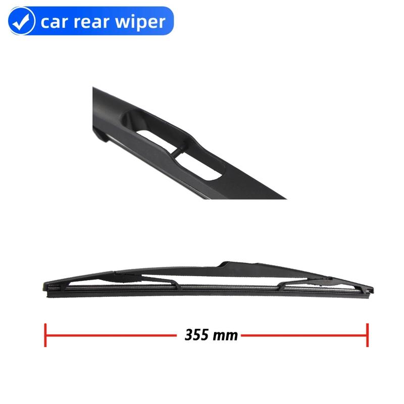 Car Rear Wiper Blade Blades Back Window Wipers Arm For Citroen C3 Hatchback (2002-2009) 355mm Auto Windscreen Blade