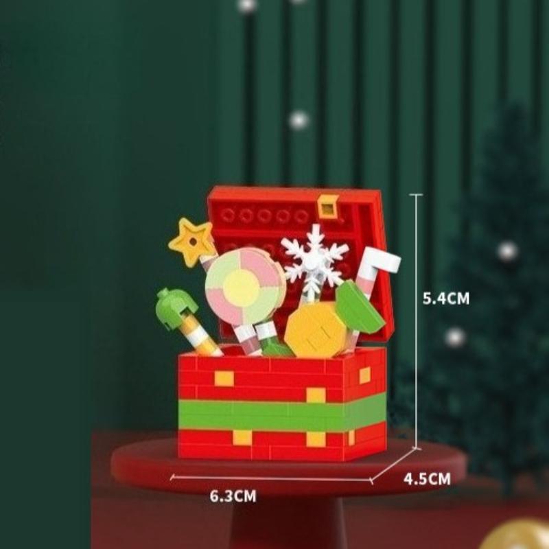 Christmas Series Gift Santa /Claus/ Snowman Reindeer Building Blocks Educational Assembly Festive Toy