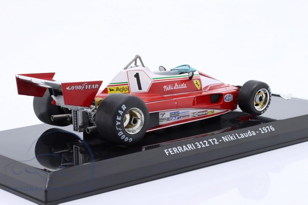 F1 Niki Lauda scale diecast model Ferrari World blister pack 1/24 car, 312T, Champion, 1976, [Used]