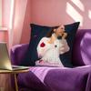 AAyliva Singer Pillow Case Square DoubleSided Sofa Cushion Cover Bedroom Bedside Pillow