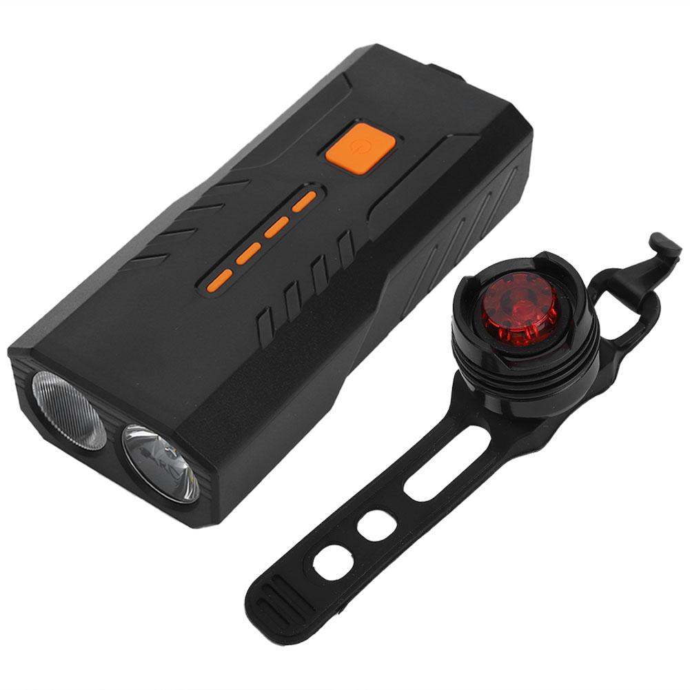 Portable USB Rechargeable Bike Front Light Bicycle Taillight Cycling Light Safety Flashlight