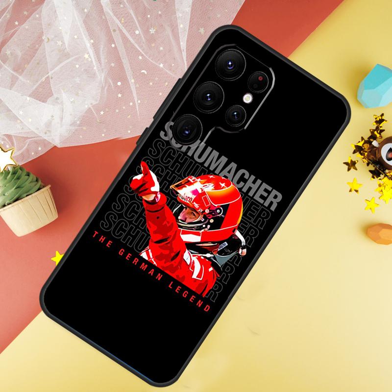 Schumacher Funda For Samsung Galaxy S24 Ultra S23 S22 Plus S21 S20 FE S8 S9 S10 Note 10 20 Ultra Case