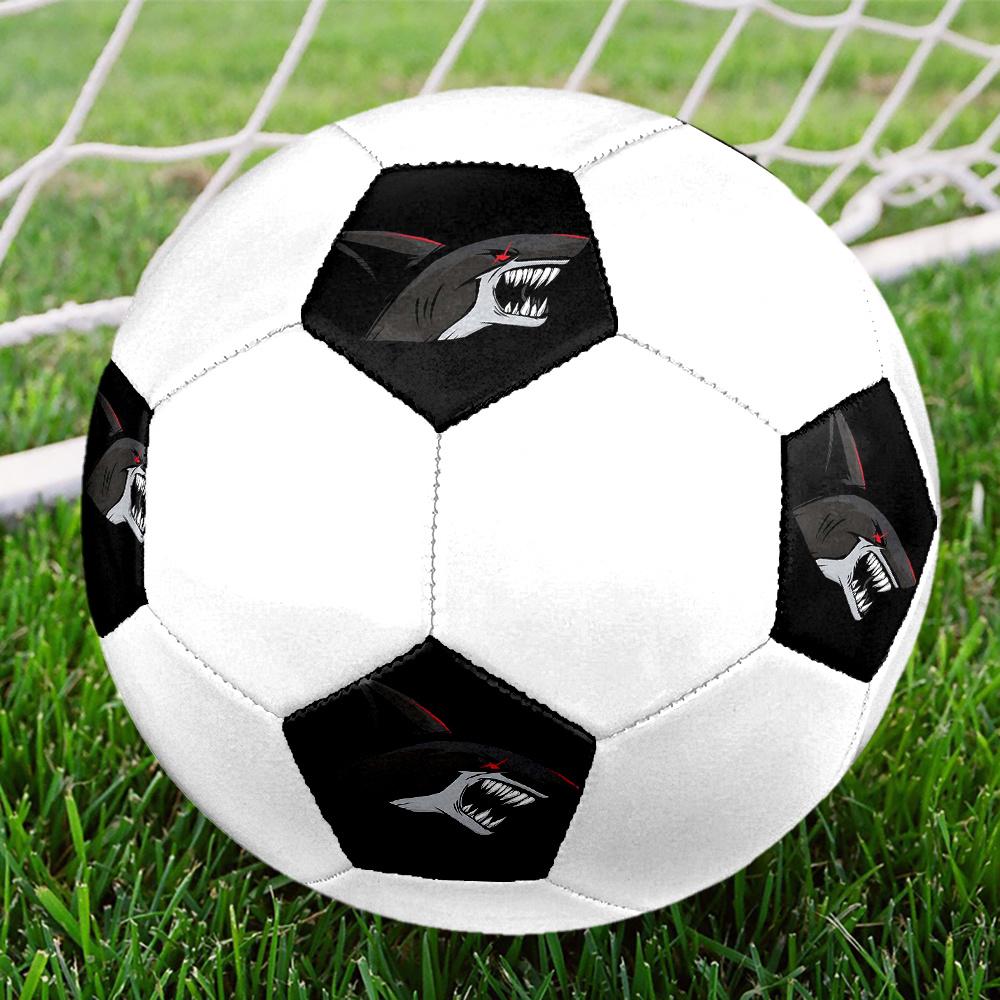 1pc Shark Power Logo Soccer Ball Size 5 Football Machine Sewn Indoor/Outdoor Universal Football Q65 Size 5