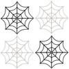 12pcs Halloween Spider Web Giant Spider Web Decoration Black Stretchy Cobweb Party Bar Haunted House Home Decoration