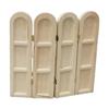 Mini Wooden Room Divider Panel For Dollhouses Bathroom Study Decoration 12.5cm Craftsmanship
