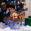 Pferd Acryl Sonnenfänger Buntes Pferd Weihnachtsbaumschmuck Reitergeschenke Frauen für Pferdeliebhaber