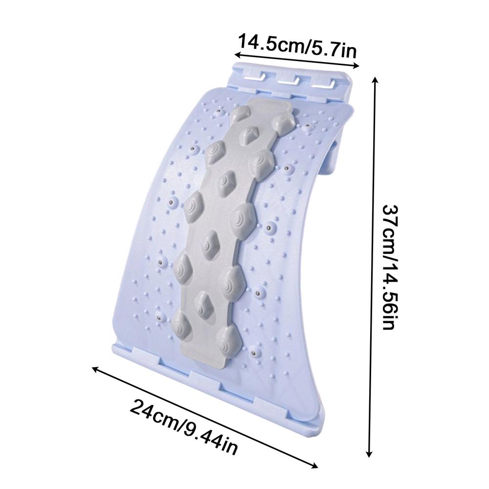 Back Stretcher 4 Level Adjustable Ergonomic Lumbar Stretcher Board Lumbar Cracker Board Massager for Men Women Boys Girls Youth