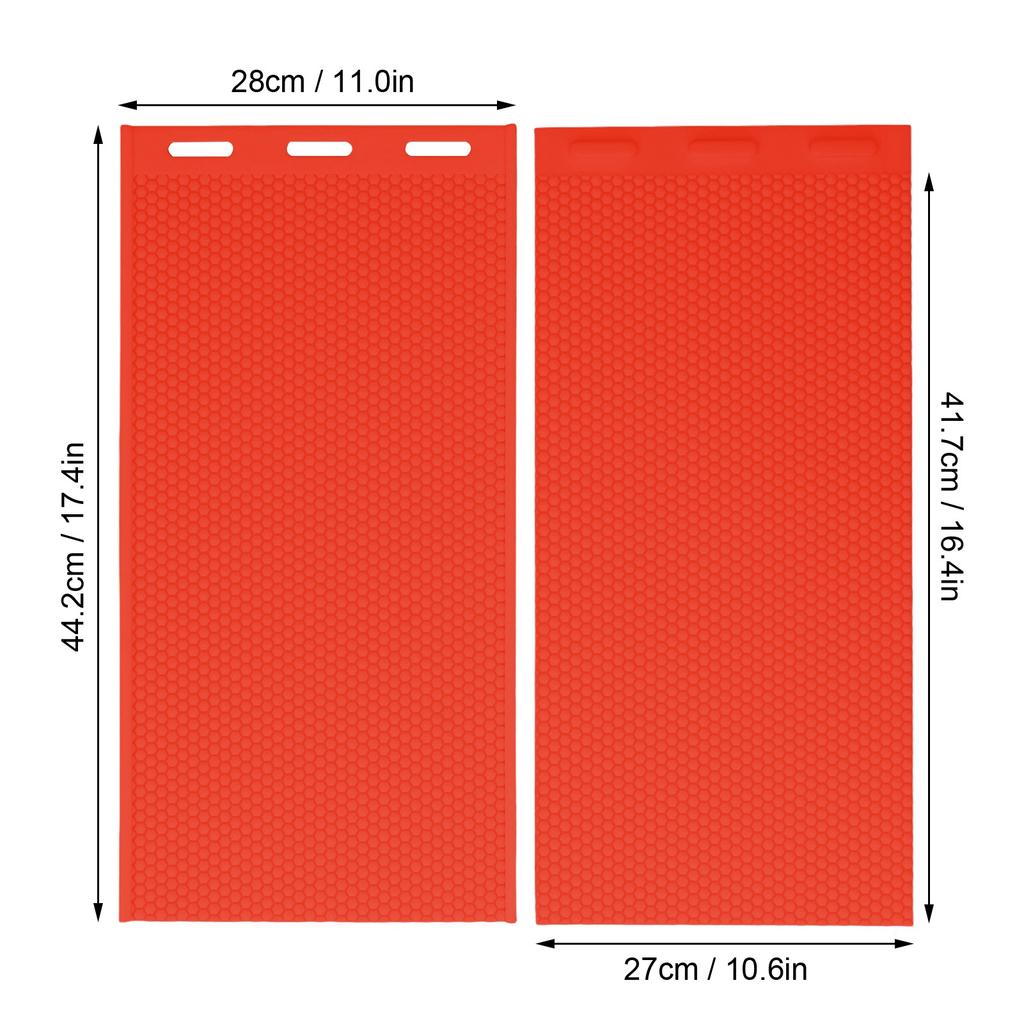 2Pcs 5.4mm Silicone Beeswax Mold 44x28cm Soft Foldable Beeswax Foundation Press Mold Beekeeping Supplies