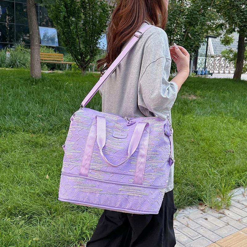 Women's Outdoor Picnic Large Capacity Food Storage Bag for Outdoor Fresh and Expandable Handheld Travel Bag