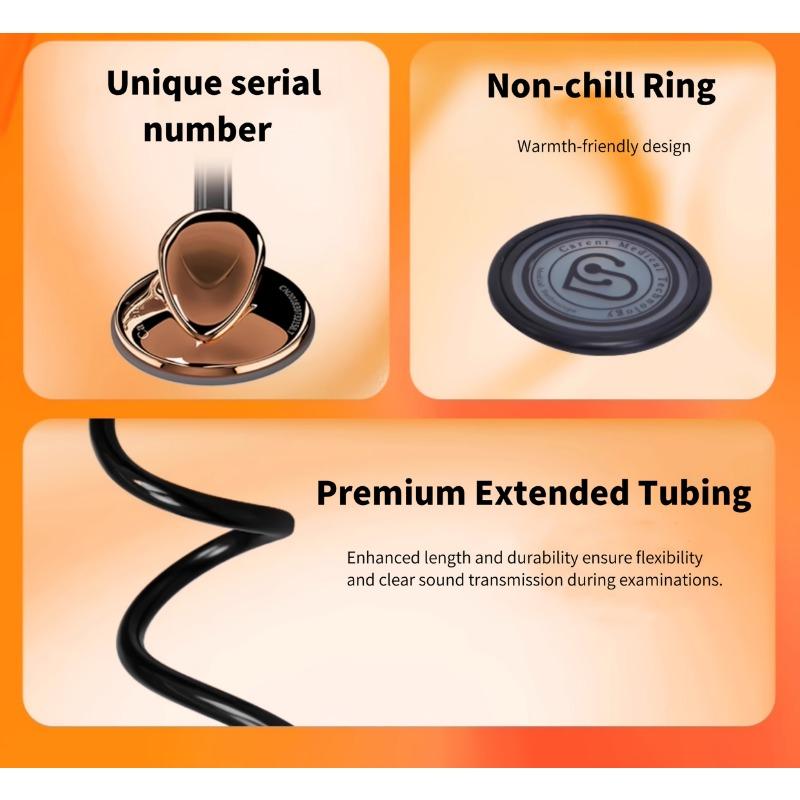 Klassisches einseitiges Stethoskop Kardiologisches Stethoskop für Krankenschwestern, Ärzte, Rettungssanitäter-Studenten, Kinder, für medizinischen und Heimgebrauch