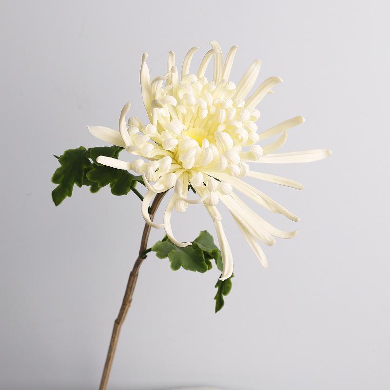 Realistic PU Chrysanthemum Artificial Flower for Wedding and Home Decor