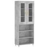 Highboard Concrete Grey 69.5 x 34 x 180 cm Particle Board