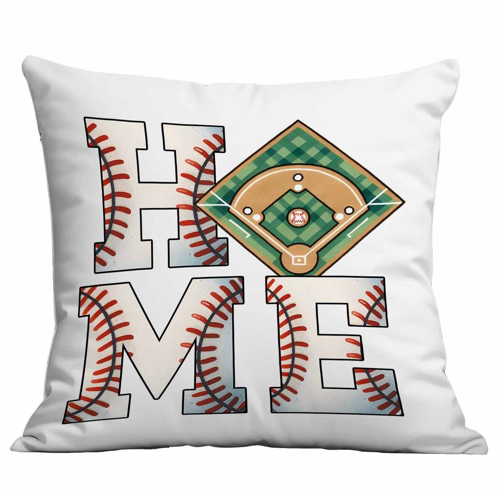 New Baseball Peripheral Printed Pillowcase Home Living Room Sofa Pillowcase Cushion Cover