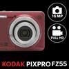 KODAK PIXPRO Easy-to-Use Zoom FZ55-RD 16MP Digital Camera with 5x Optical Zoom, 28mm Wide Angle, and 2.7-inch LCD Screen (Red)