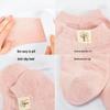 LANGSHA Women's 100% Cotton Mesh Breathable Short Socks - 6 Pairs Mixed Colors
