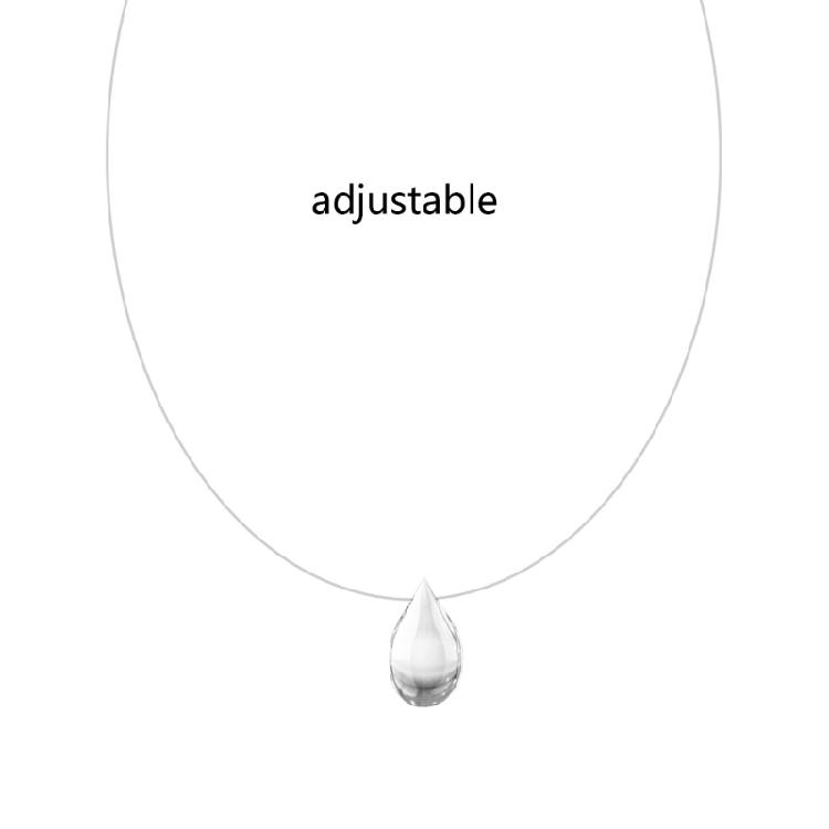 Stern Wassertropfen Anhänger Schmuck Zeitgenössischer Stil Legierung Halskette Geeignet für Partys und Tägliches Tragen