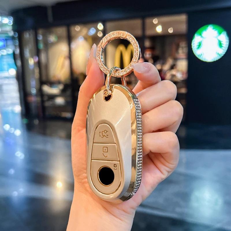 For Mercedes Benz keycase C E A B S Class GLE GLA GLB GLC GLS AMG Car key bag exquisite durable car accessories Car Key Case