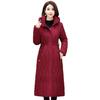 Medium Down Cotton Women's New Winter Mother's Wear Thickened Cotton-padded Jacket Women's Long Fat Plus Size Cotton-padded Jacket