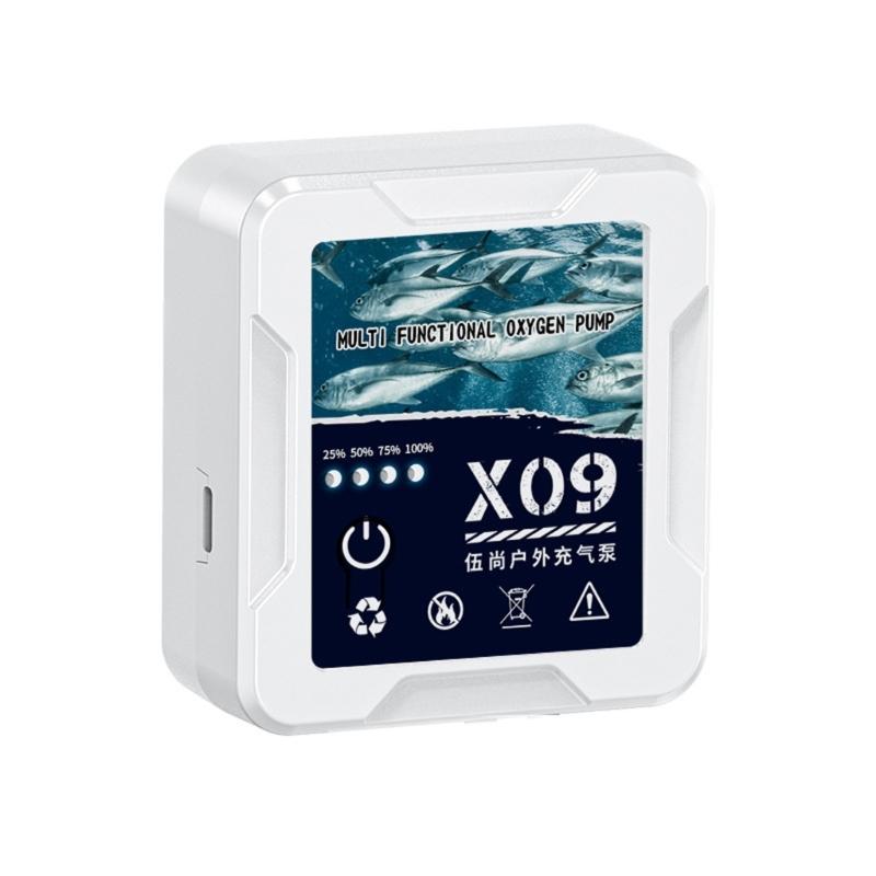 Rechargeable Fish Tanks Oxygen Pump Mute Electric Water Oxygen Pump for Household Outdoor Use 2 Gear Adjustable Portable 1