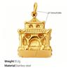Luxury 3D Landmark Pendant Cocktail Glass Ornament