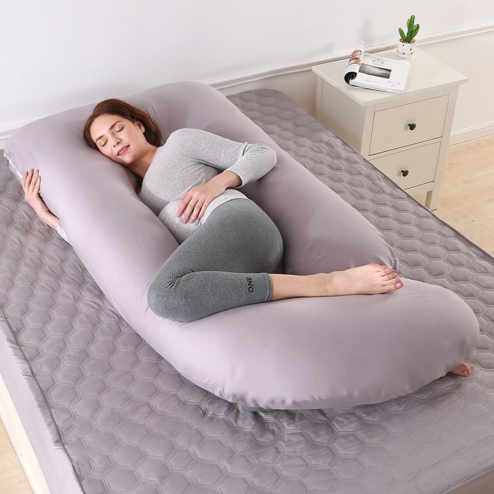 J-Shape Side Sleeper Pillow Pregnancy Pillow Positioning Pillow Nursing Pillow