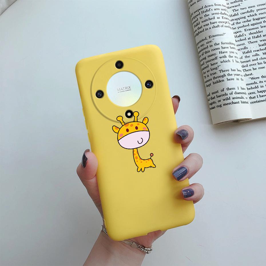 

For Honor Magic5 Lite Case 2023 Cute Cat Cartoon Silicone Soft Back Cover For Honor Magic 5 Lite Phone Cases Magic5 Lite Fundas Magic5 Lite жовтий