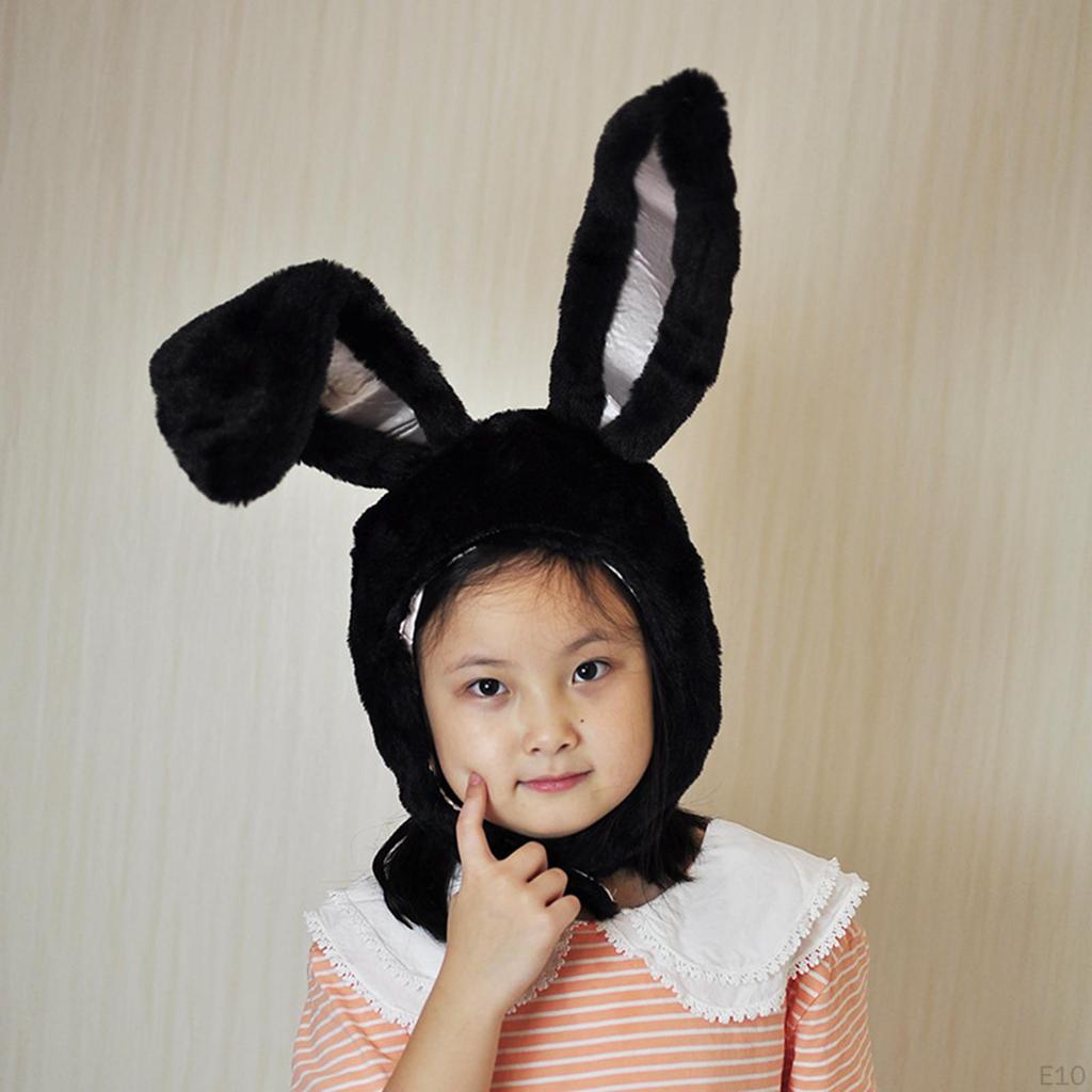 Bunny Ears Present Props Gift Headdress Head Warmer for Selfie Photography Cosplay Party Girls
