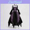 Gothic Fairy Tale Dress For Women With Polyester Fabric For Stage And Halloween Cosplay