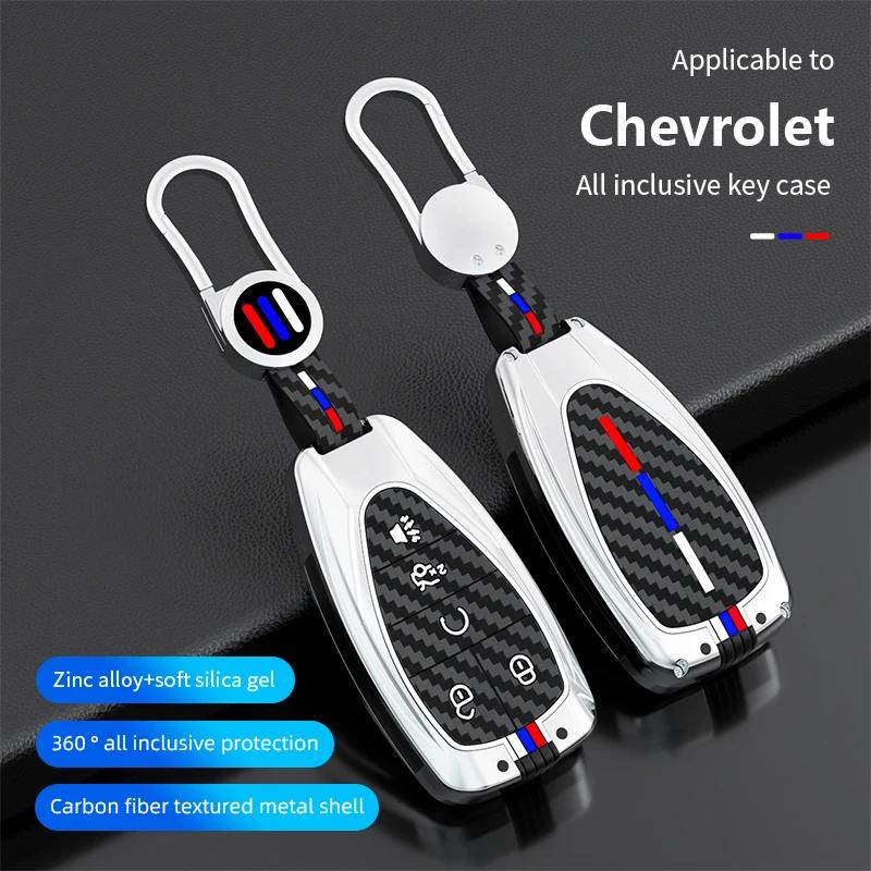 Zinc Alloy Car Key Case Cover for Chevrolet Onix Equino Orlando Cruze Spark Sonic Camaro Volt Bolt Trax Malibu Blazer Traverse