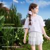 ASK JUNIOR Girls' Summer Printed Short-Sleeve T-Shirt