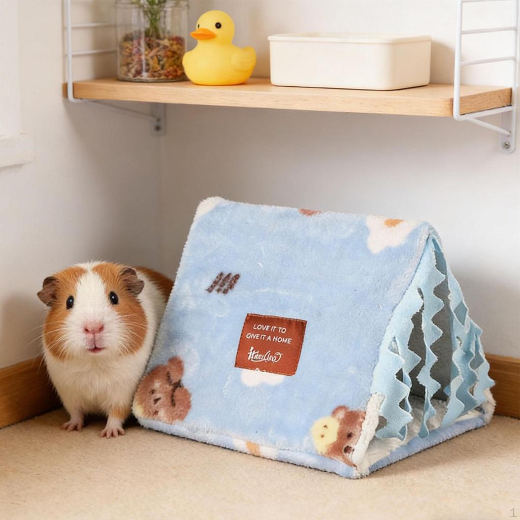 Maison Cachette pour Lapin, Lit pour Cobaye, Cachette pour Petits Animaux pour Souris, Cochon d'Inde, Hamster,