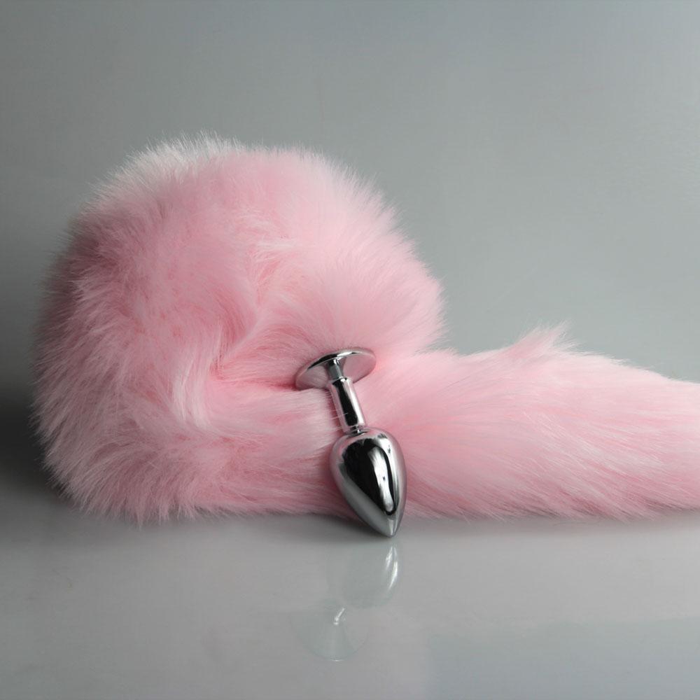 Pink Fox Butt Plug Tail Anal Teaser Comfort Furry Beginner Sex Toy Indeed Explore Ass Dog Play Women stimulate Furry Cosplay