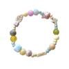 Macaron Color Cute Rabbit Bracelet for Women - Ceramic Beaded Bestie Bracelet, Fade-Resistant