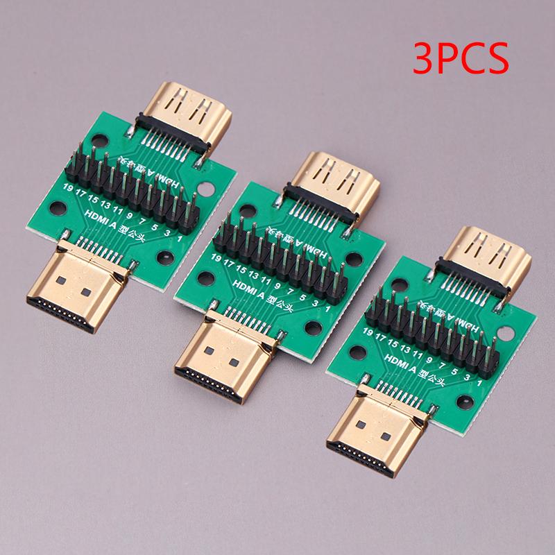 Hdmi A Type Male To Female Test Board Mini Connector With Board Pcb 2.54Mm Pitch Dp Hd A Female To Male Adapter Board