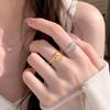 Niche Luxury Adjustable Tulip Ring for Female Students
