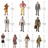 30pcs Diorama Collection Human Figures Figures Painted People Railway Model Building Model Diorama 143